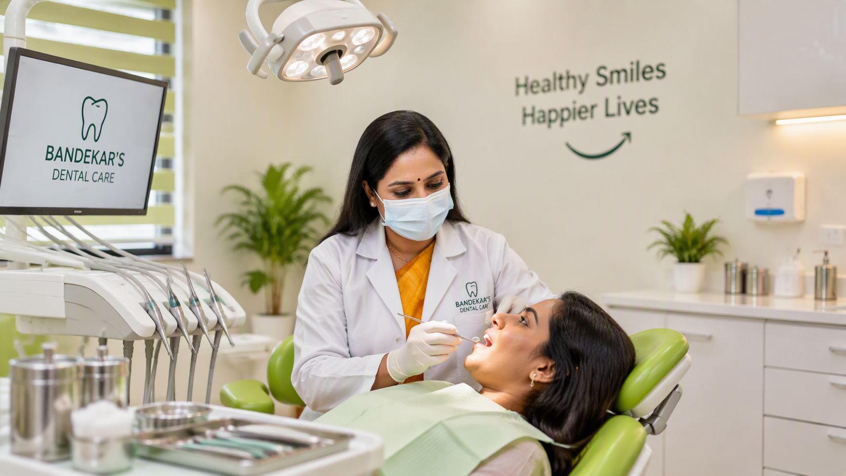 Dr. Harshali treating a patient